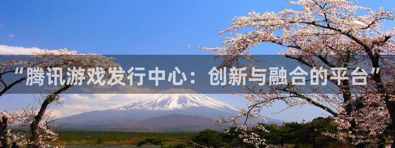 火狐电竞app官网子怎么样：“腾讯游戏发行中心：创新与融合的平台”